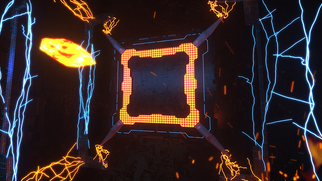 氮化镓充电器-三维动态视频渲染