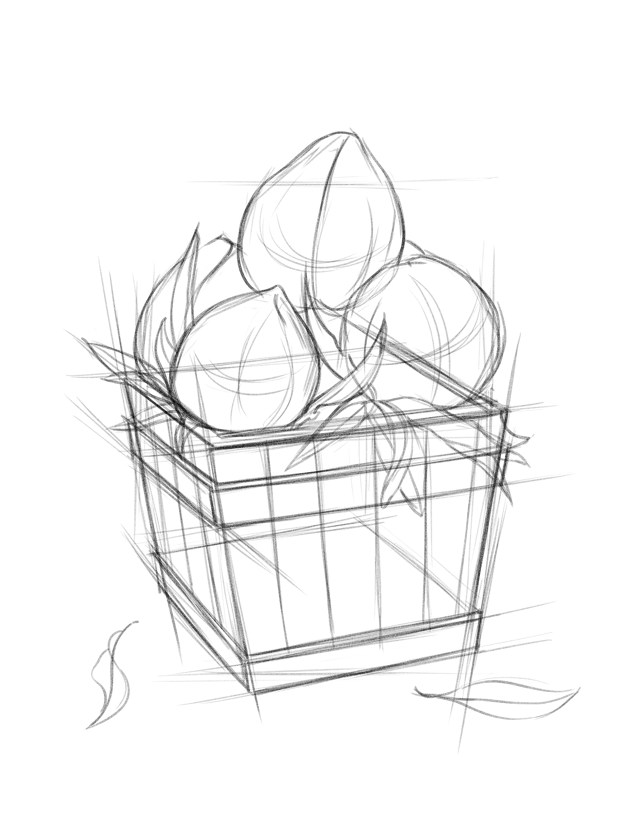 版画风格——桃之夭夭