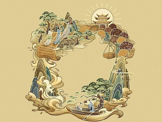 桑黄粉 原创包装插画设计