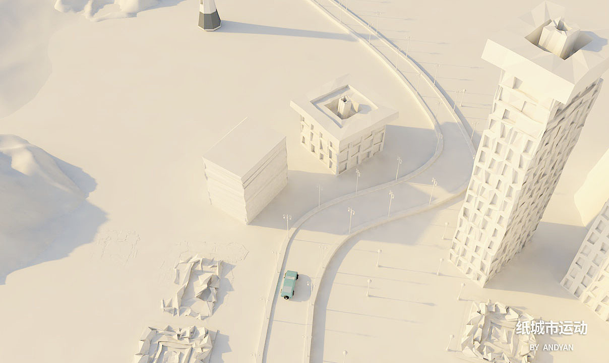 消失的城市---纸城市动效（图ZOTg1NDAzMjg=） - 其他三维 - 站酷设计师杜米然原创素材 - 站酷ZCOOL