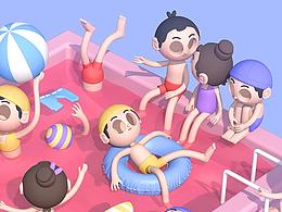 泳池3D版