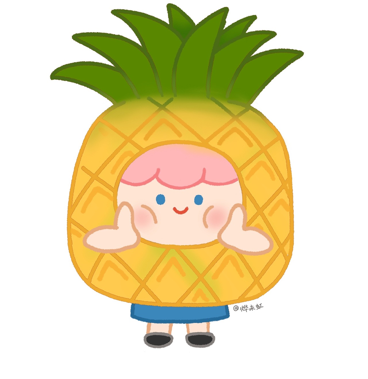 原创形象小粉大集合part1（图ZMjcxOTI1OTQ0） - 单幅漫画 - 站酷设计师烨未虹原创素材 - 站酷ZCOOL