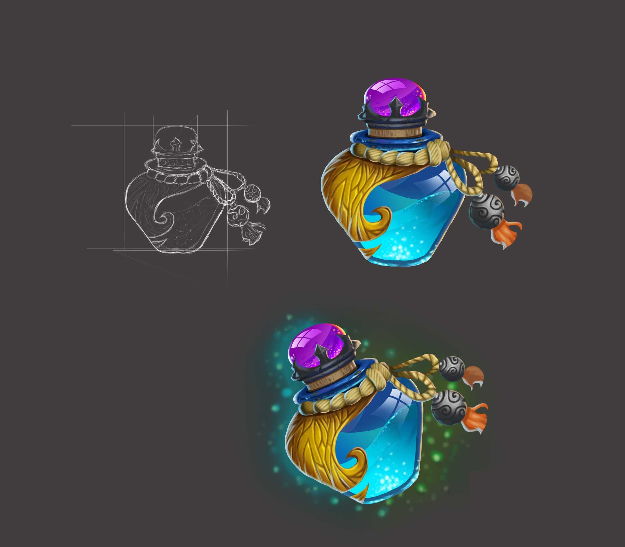 药瓶|ui|游戏ui|大污云 - 原创作品 - 站酷 (zcool)