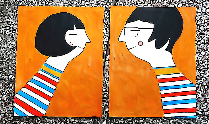 幸福的一对,送给妹妹的结婚礼物,希望他们永远幸福