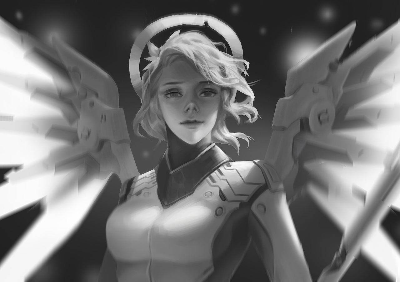 ow同人 黑白头像 【学员习作】（图ZMTcxMjg0NDgw） - 创作习作 - 站酷设计师泰格鲁斯原创素材 - 站酷ZCOOL