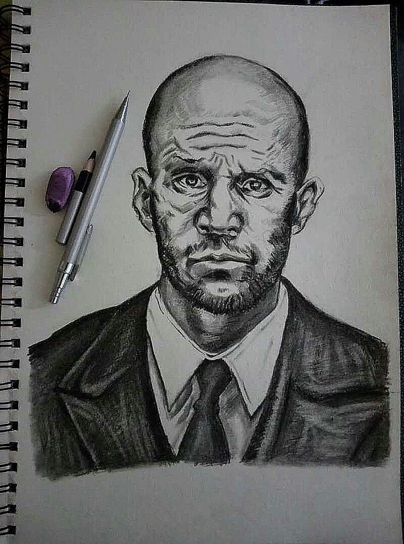 素描"杰森·斯坦森"|纯艺术|绘画|主君_原创作品-站酷zcool