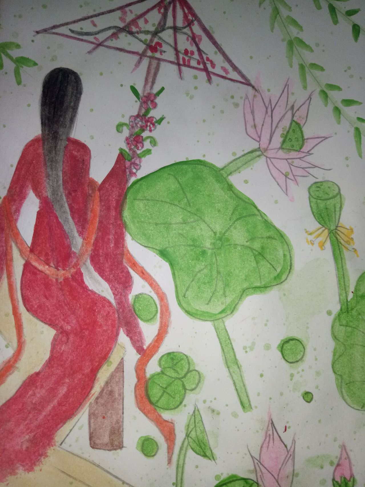 微风徐徐,荷花芳草垂杨渡