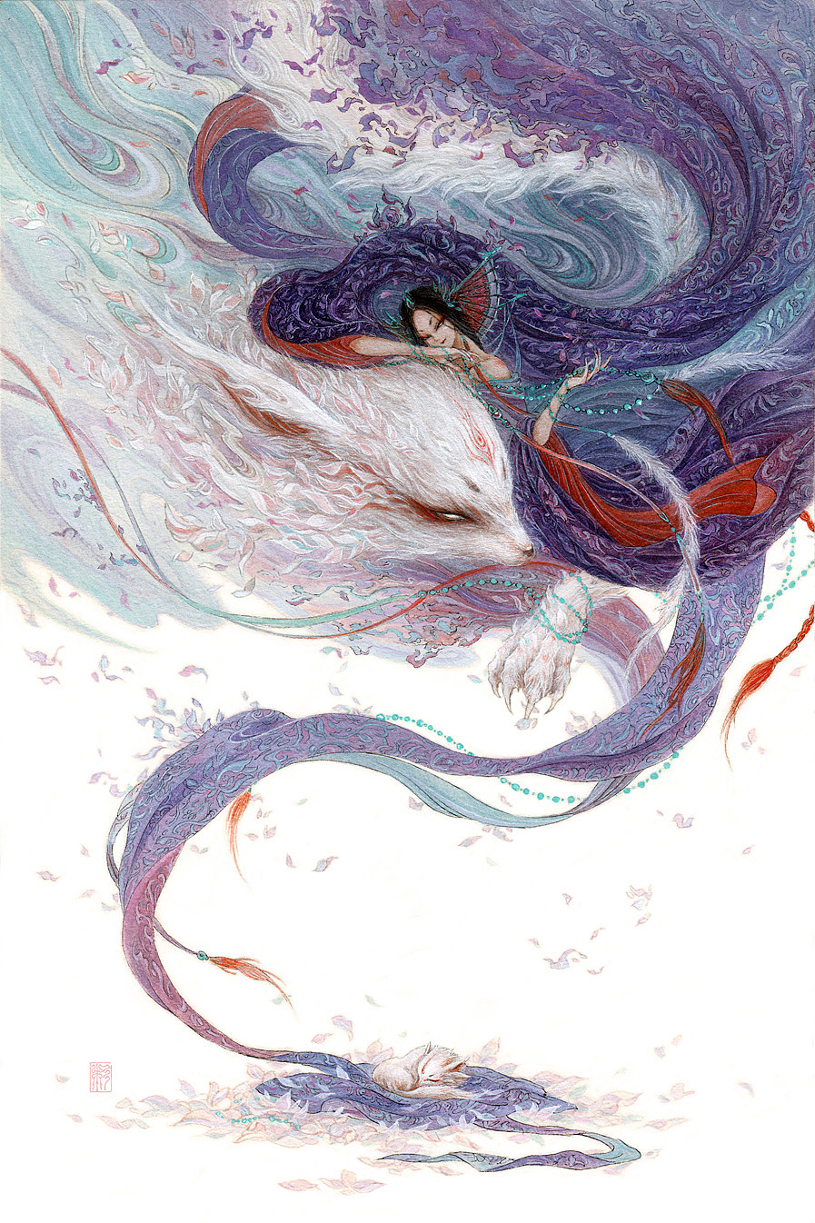 中国百鬼·狐_画师杉泽-站酷zcool