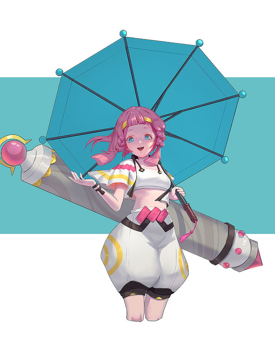 异次元英雄录之前画的一套二次元立绘和插画