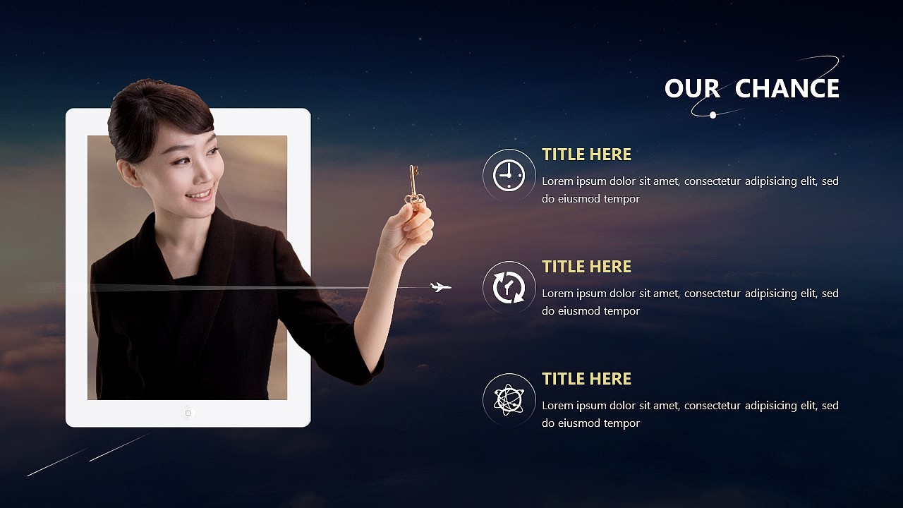 黑底欧美大气企业宣传工作汇报通用PPT模板