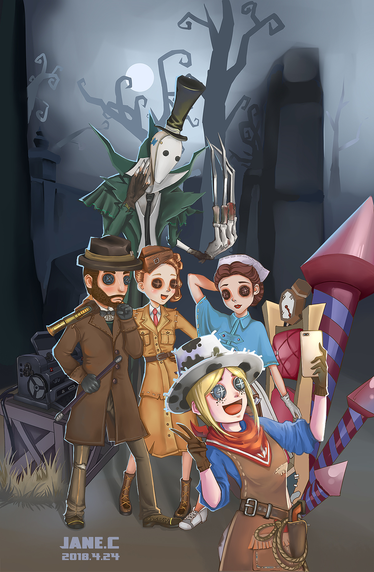 第五人格（图ZMTEyNTkyMzA4） - 创作习作 - 站酷设计师东月伏虎原创素材 - 站酷ZCOOL