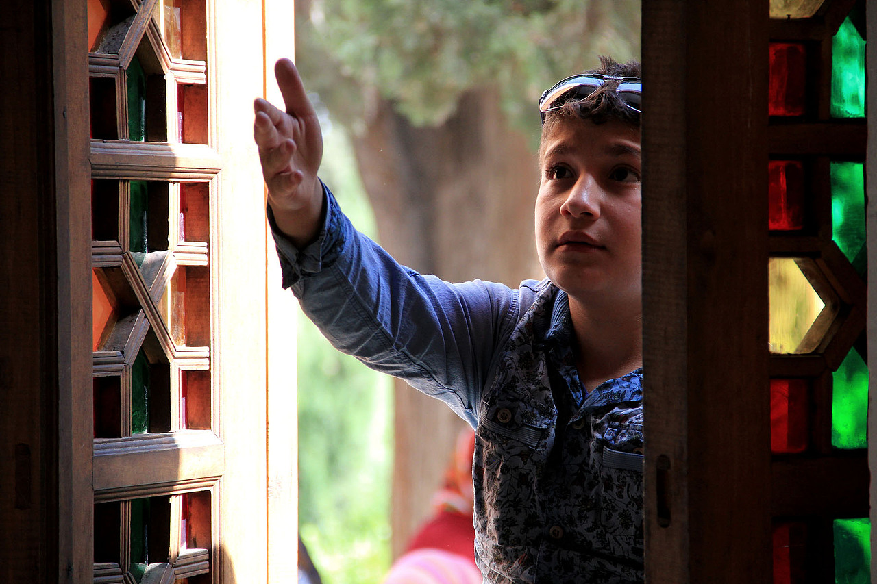 2014/09 伊朗/卡尚 br>费恩花园里的小孩