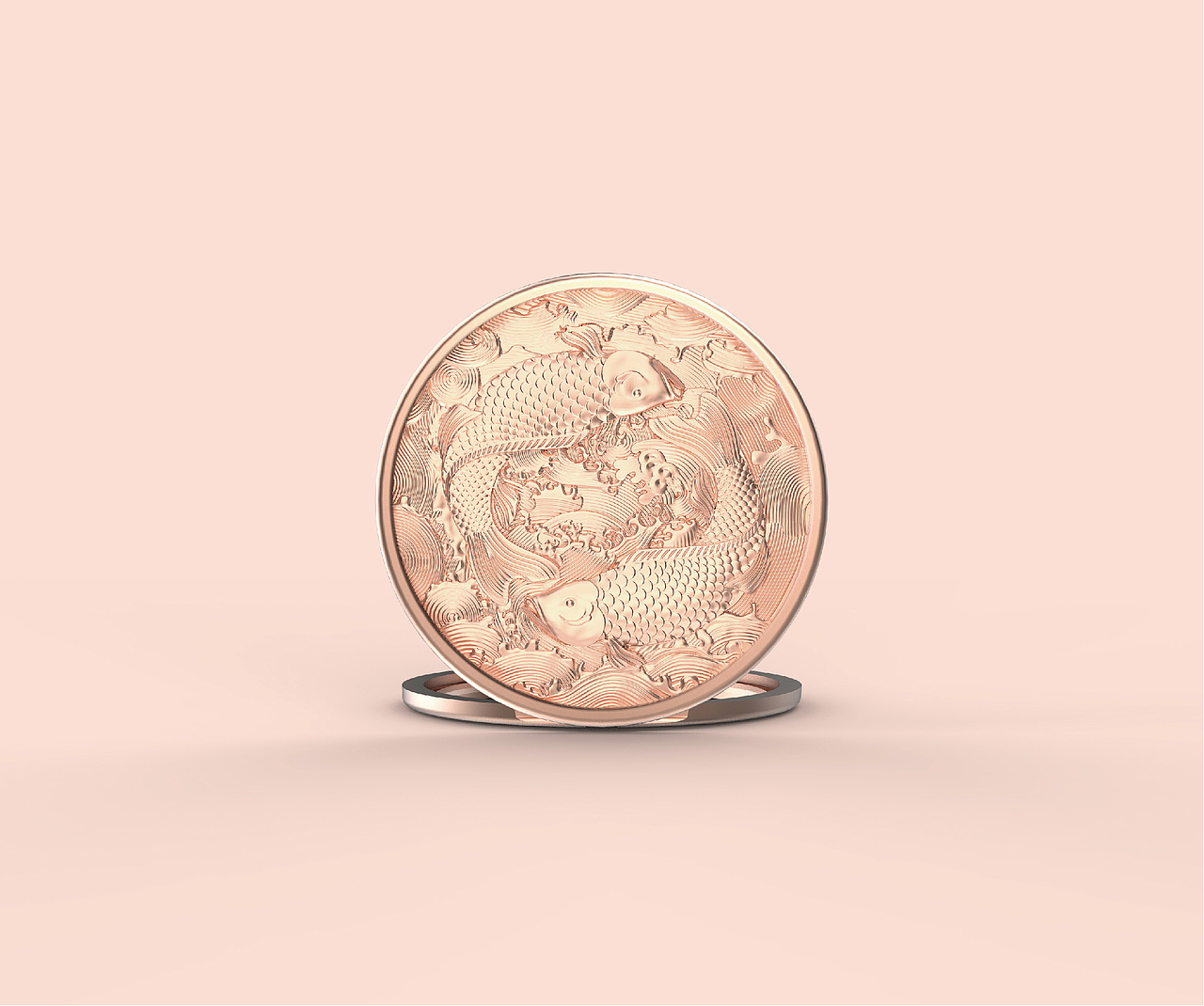 双鱼铜镜甘肃文创博物馆文创景区衍生品创意礼品