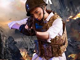 刺激战争合成海报