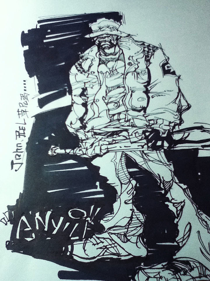 把画画当成一种兴趣，一只钢笔我能走多远。