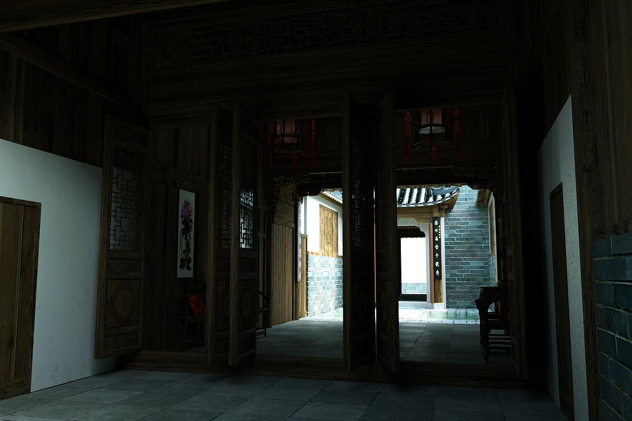 清代某官员旧居复原效果（图ZODYwNjM3OTI=） - 建筑设计 - 站酷设计师风道人原创素材 - 站酷ZCOOL