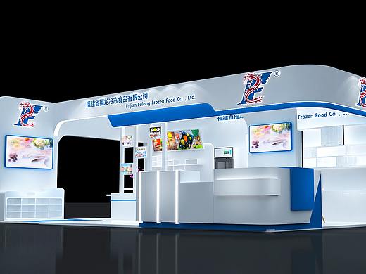 冷冻食品展位效果图设计