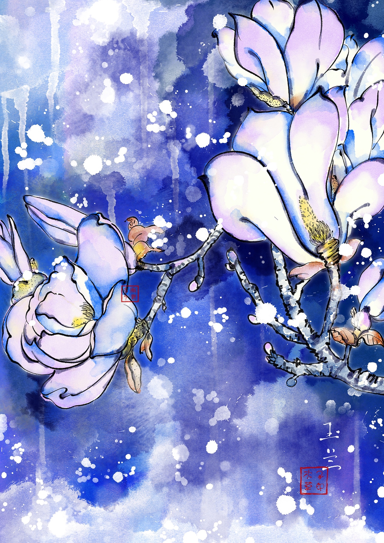 水墨版百花图谱系列