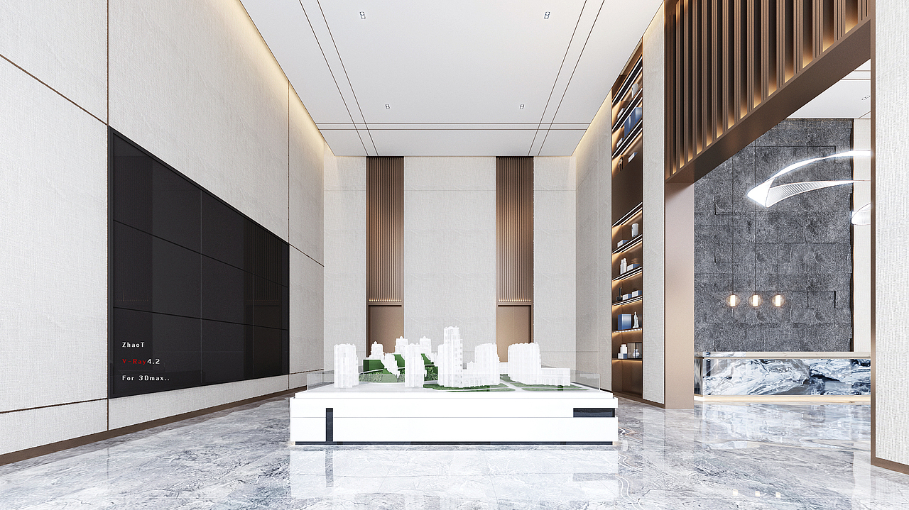 售楼部效果表现（图ZMjIyMDIwOTgw） - 家装设计 - 站酷设计师万里_WanLi原创素材 - 站酷ZCOOL