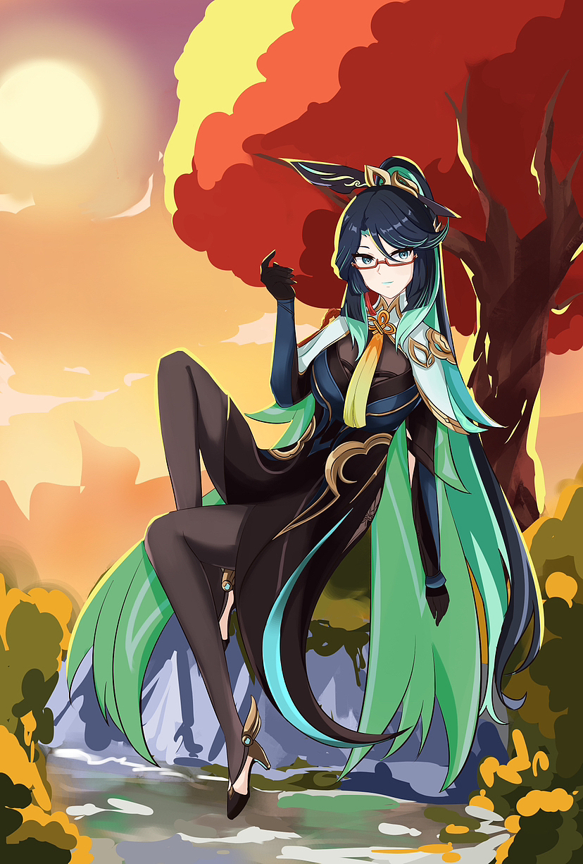 原神闲云头像绘画（图ZMzY1Nzc3NTQw） - 儿童插画 - 站酷设计师布小墨原创素材 - 站酷ZCOOL