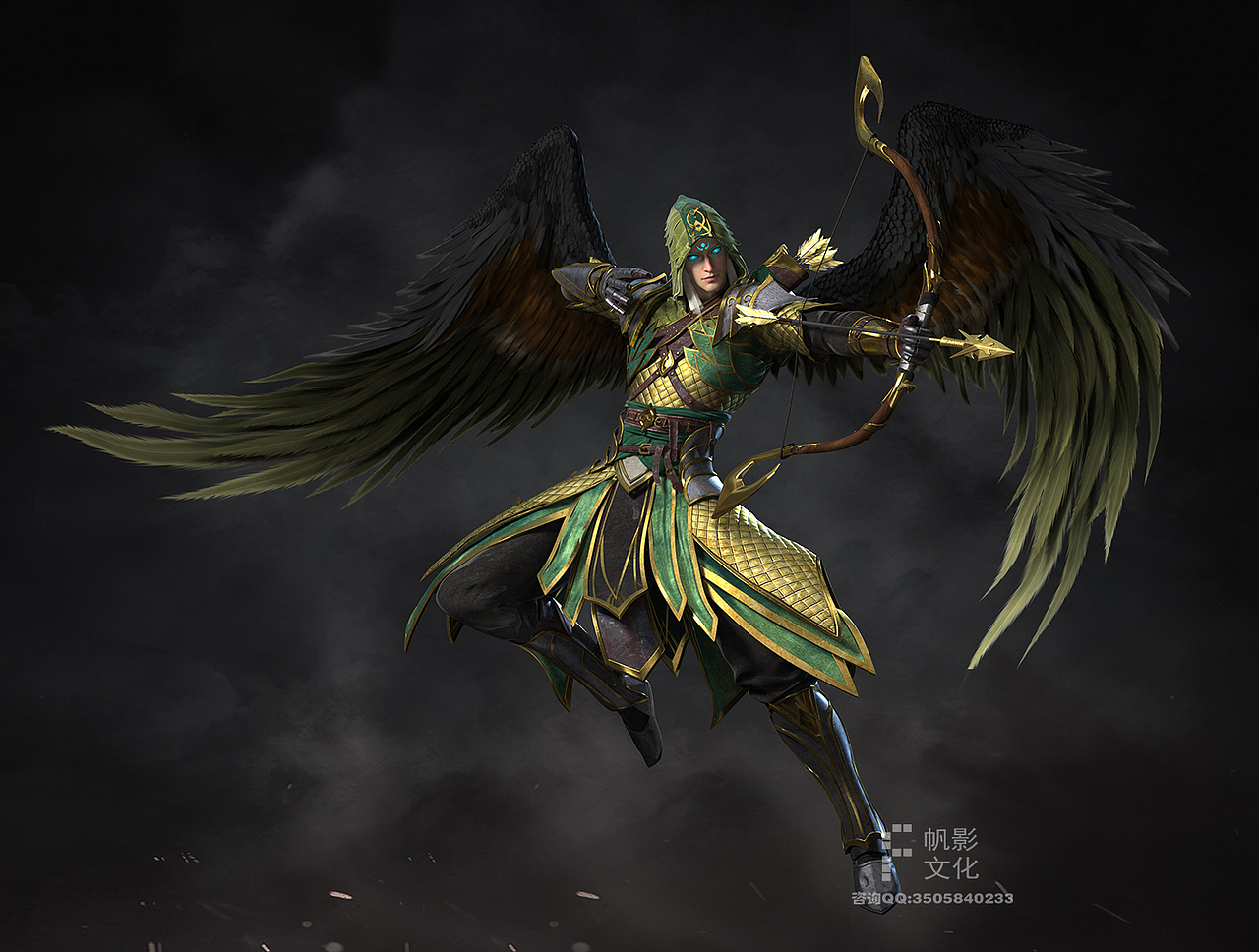 为游戏——苏丹的复仇制作的三维美宣和游戏宣传CG角色