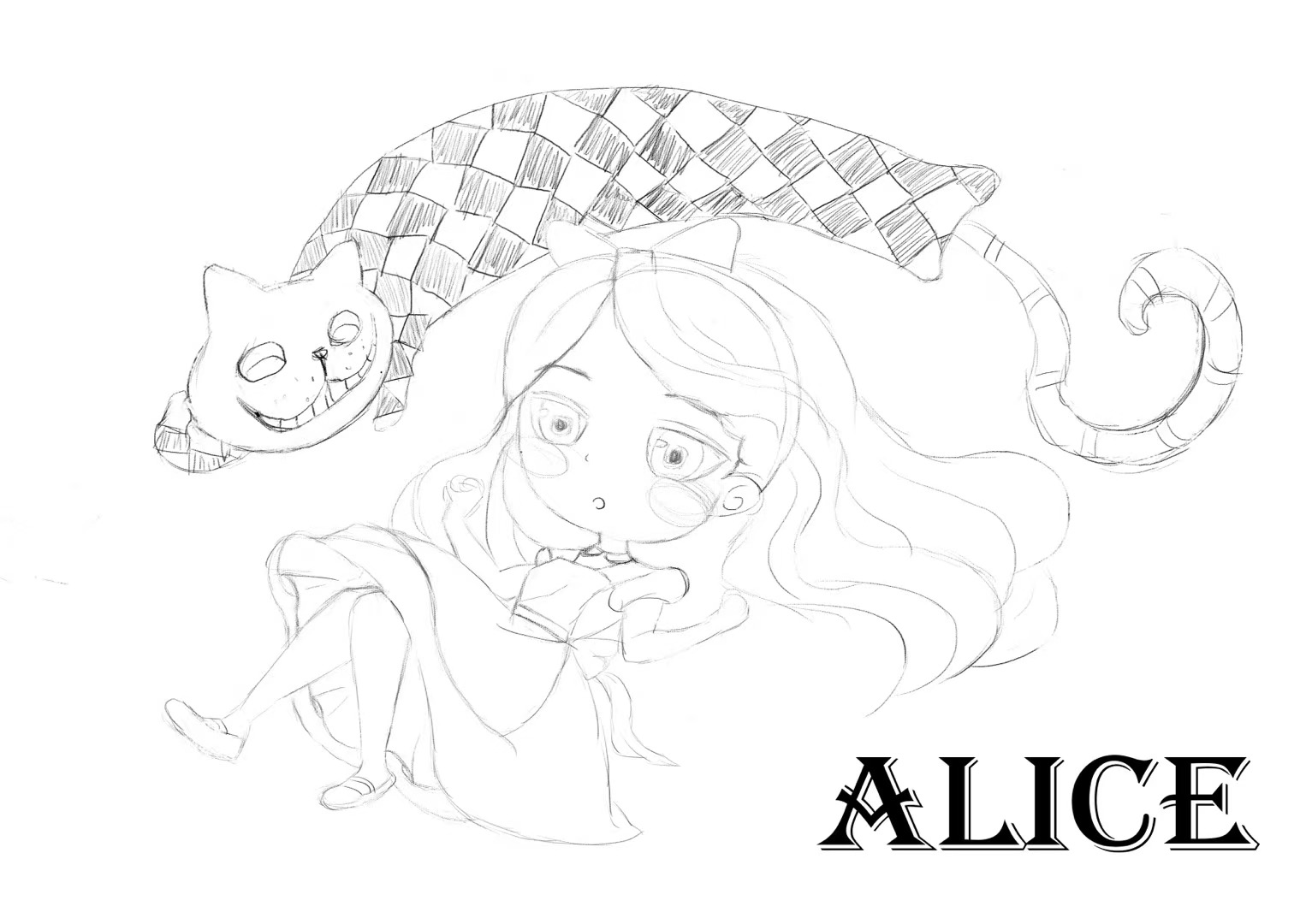 爱丽丝的眼睛怎么画图片