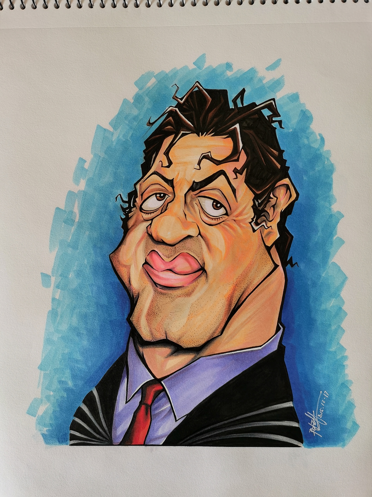 巨石强森史泰龙漫像