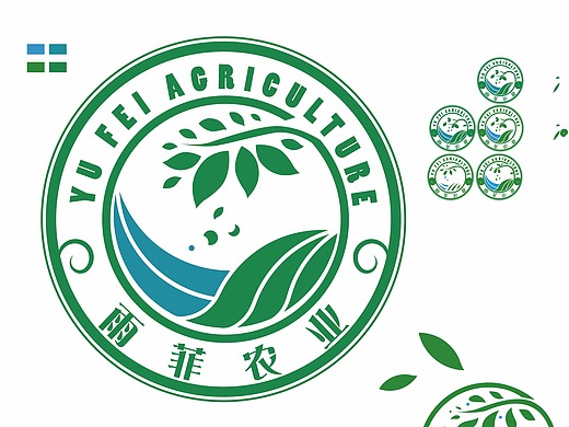 雨菲农业logo设计