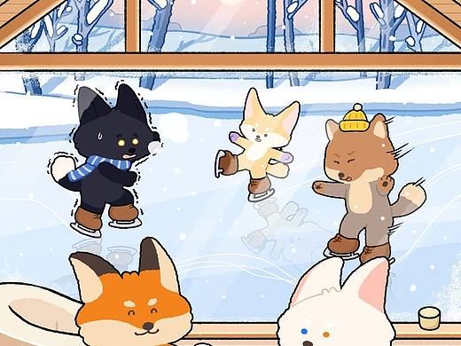 24节气插画之冬至