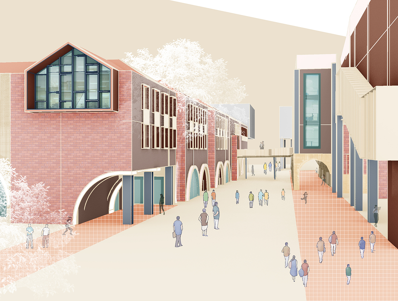 建筑毕设-青岛路历史街区改造-生命回环（图ZMjE4MzM3OTI4） - 建筑设计 - 站酷设计师蕙鹅原创素材 - 站酷ZCOOL