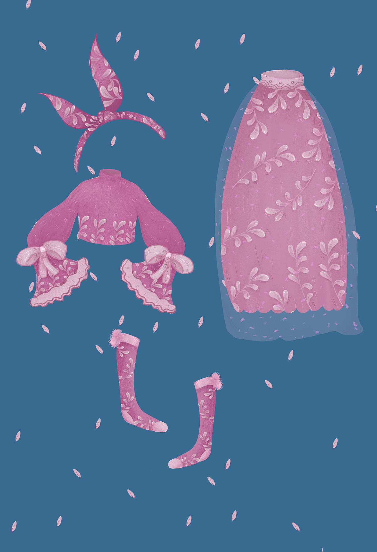 服饰插画（图ZMjYzNTczODY4） - 儿童插画 - 站酷设计师时间之画原创素材 - 站酷ZCOOL