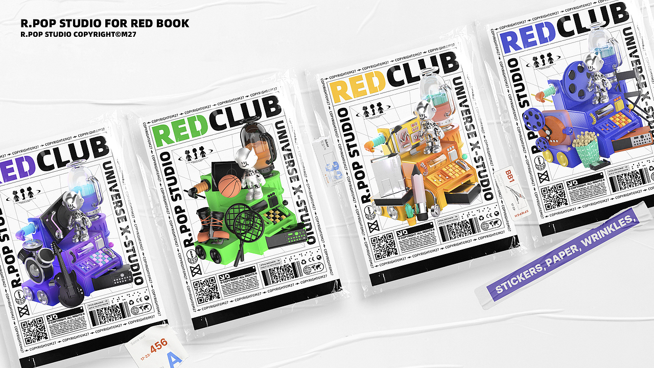 R-POP潮流红人馆IP形象设计（图ZMjc5NDIyNzg4） - IP形象 - 站酷设计师猫二七原创素材 - 站酷ZCOOL