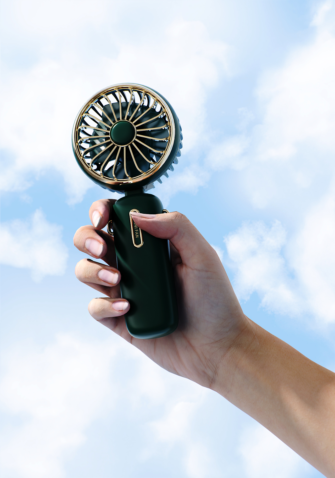 手持挂脖小风扇