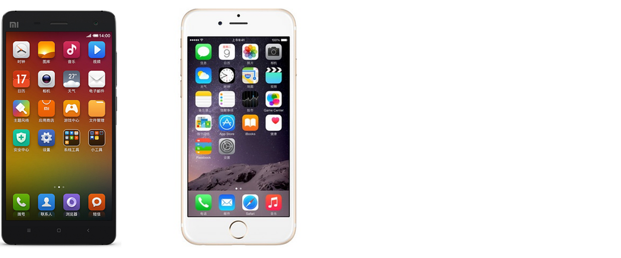 宫格式导航被广泛运用于各平台操作系统,如下图所示ios与android手机