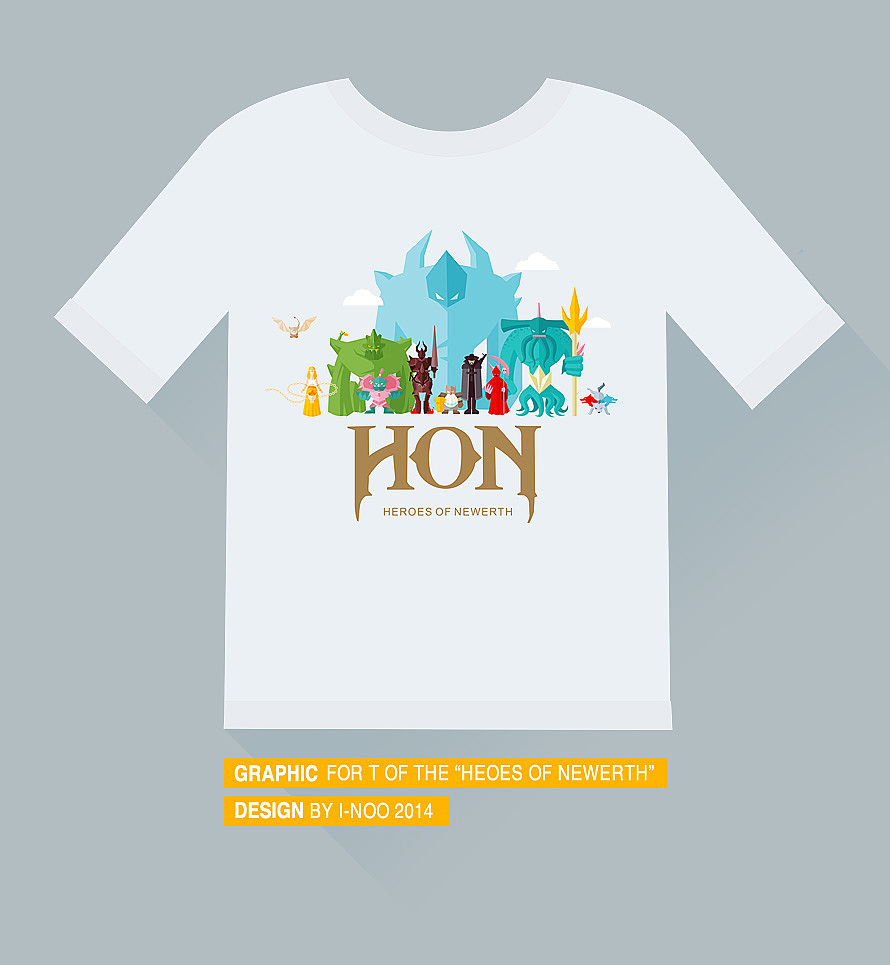 给公司T裇设计的插画图案（图ZMTg0Nzg4NzY=） - 图案 - 站酷设计师i-noo原创素材 - 站酷ZCOOL