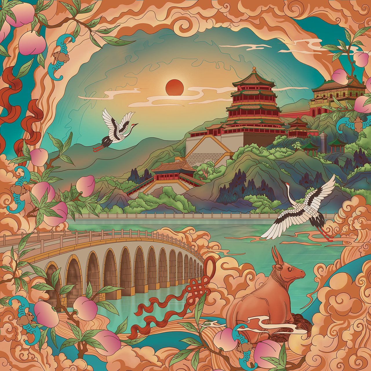 “畅游颐和，阖家欢乐” 颐和园新年礼盒（图ZMjk0Njk3NzA4） - 其他工业/产品 - 站酷设计师菜大白Caicai原创素材 - 站酷ZCOOL