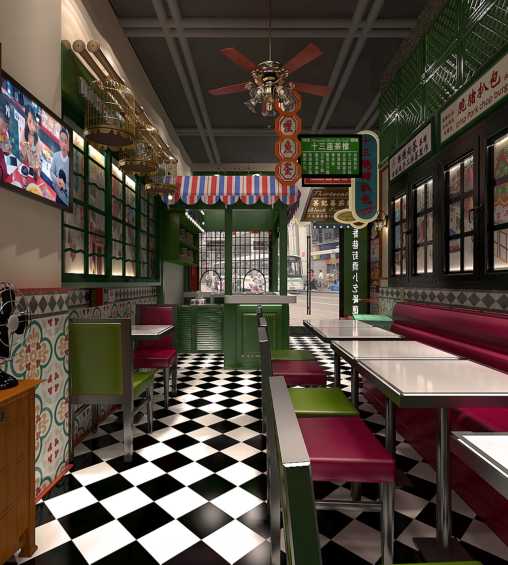 品牌l餐饮品牌l还原80年代老香港街头风格