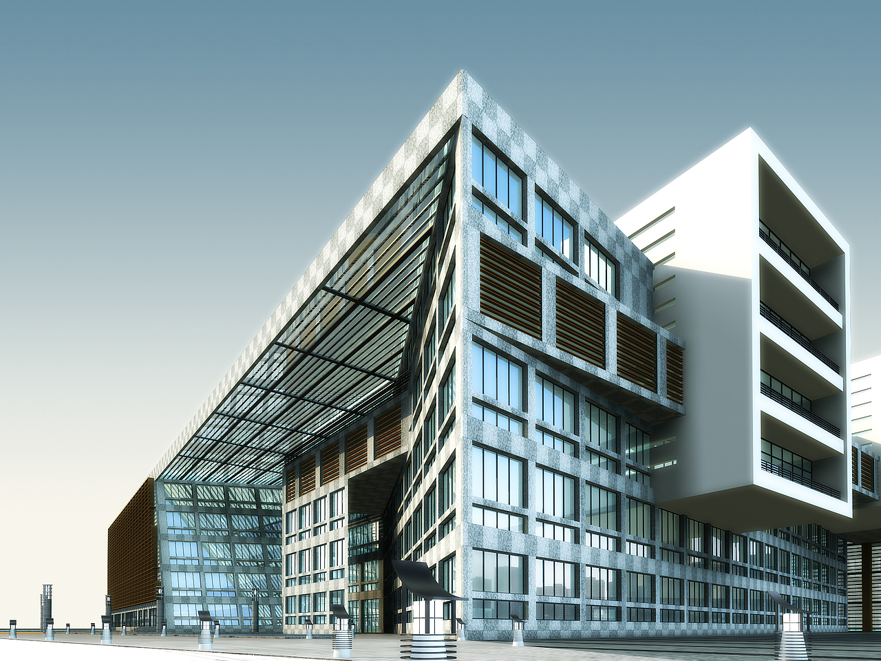 临摹建筑模型|三维|建筑/空间|李梦晓 - 原创作品 - 站酷 (zcool)