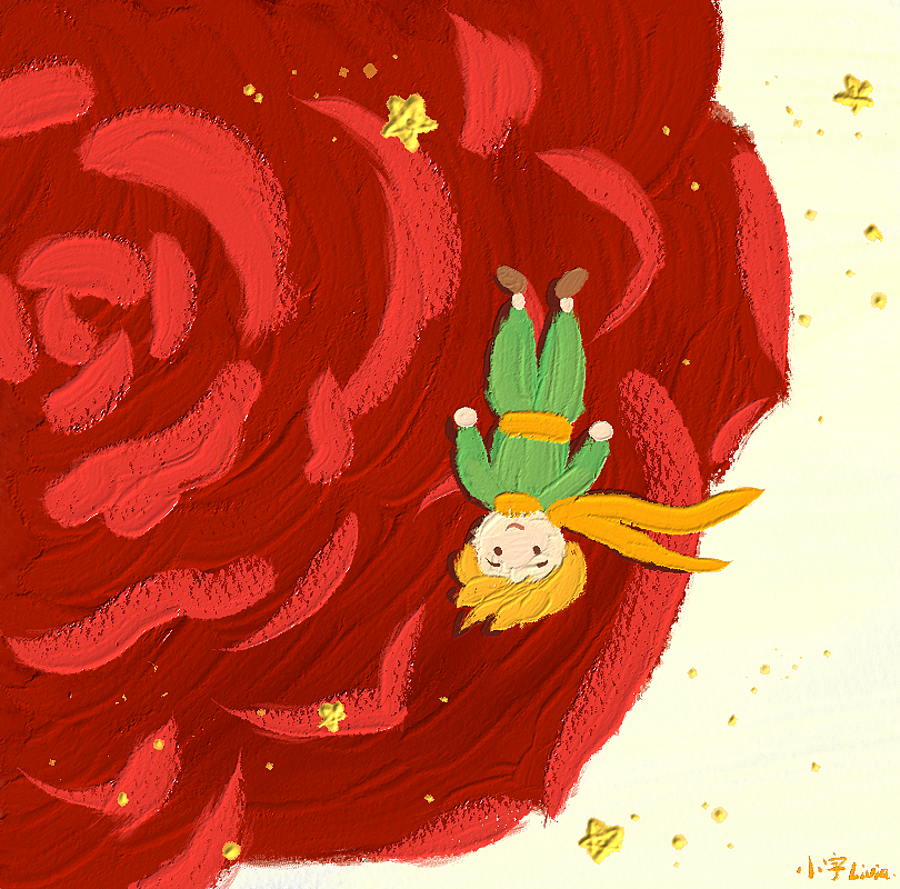 小王子:油画质感头像,壁纸