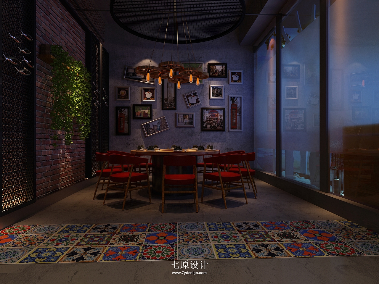 锅时间_火锅店设计_七原设计（图ZMTc2ODA1MDY4） - 家装设计 - 站酷设计师七原设计原创素材 - 站酷ZCOOL