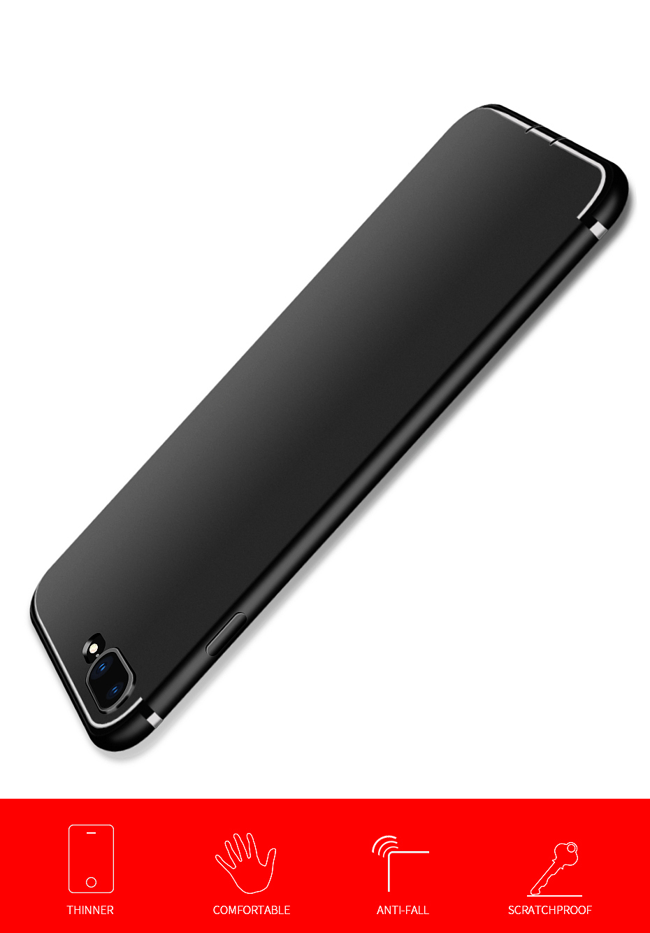 苹果7磨砂亮边手机壳