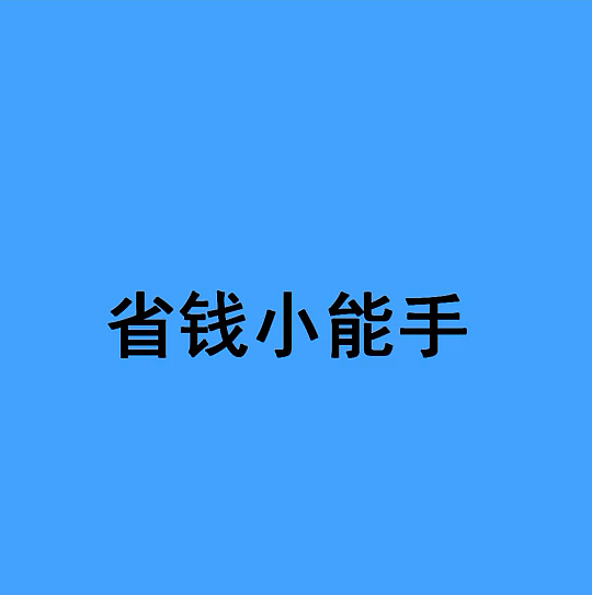 省钱小能手