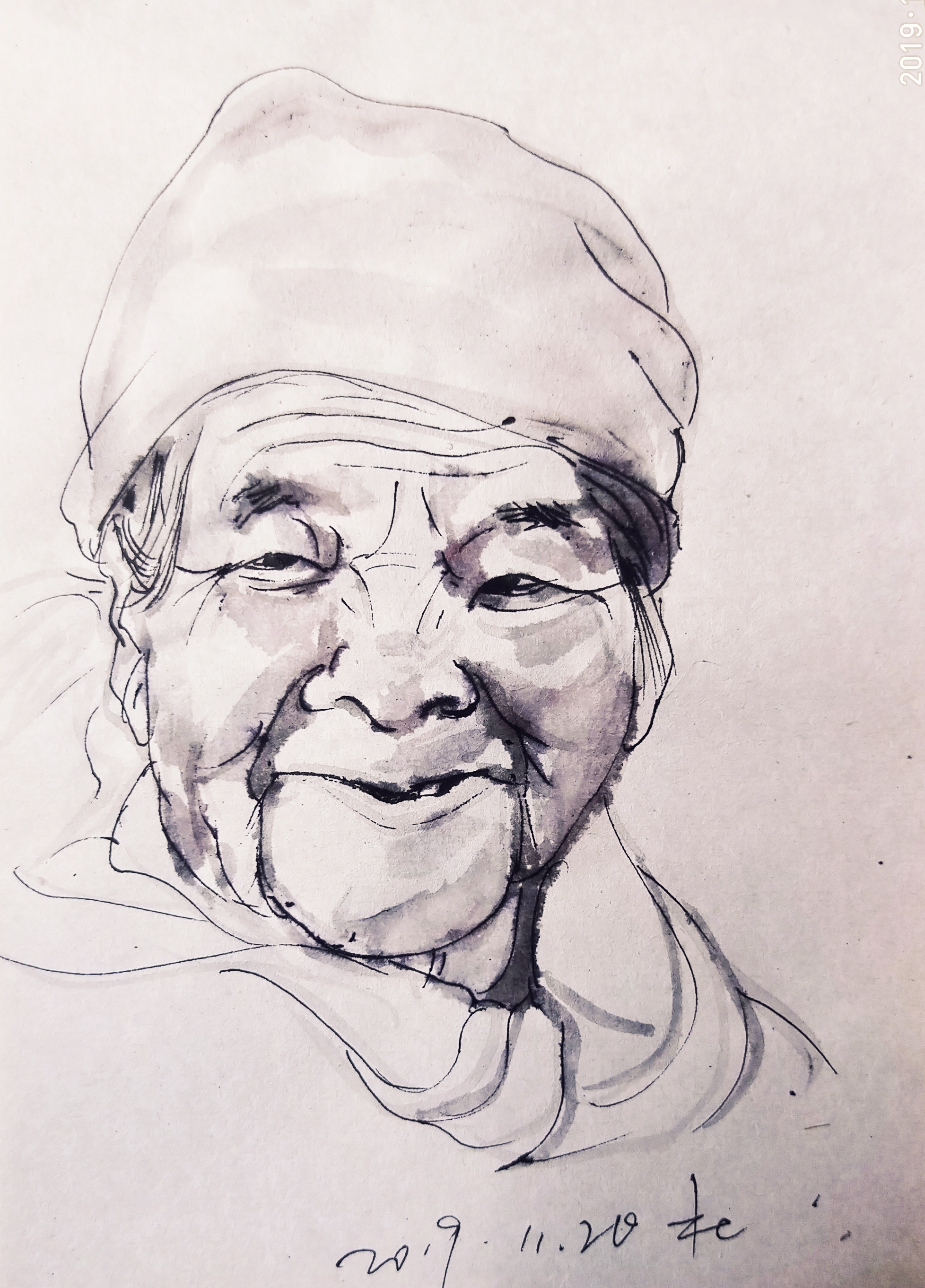 阿杜手绘速写肖像画