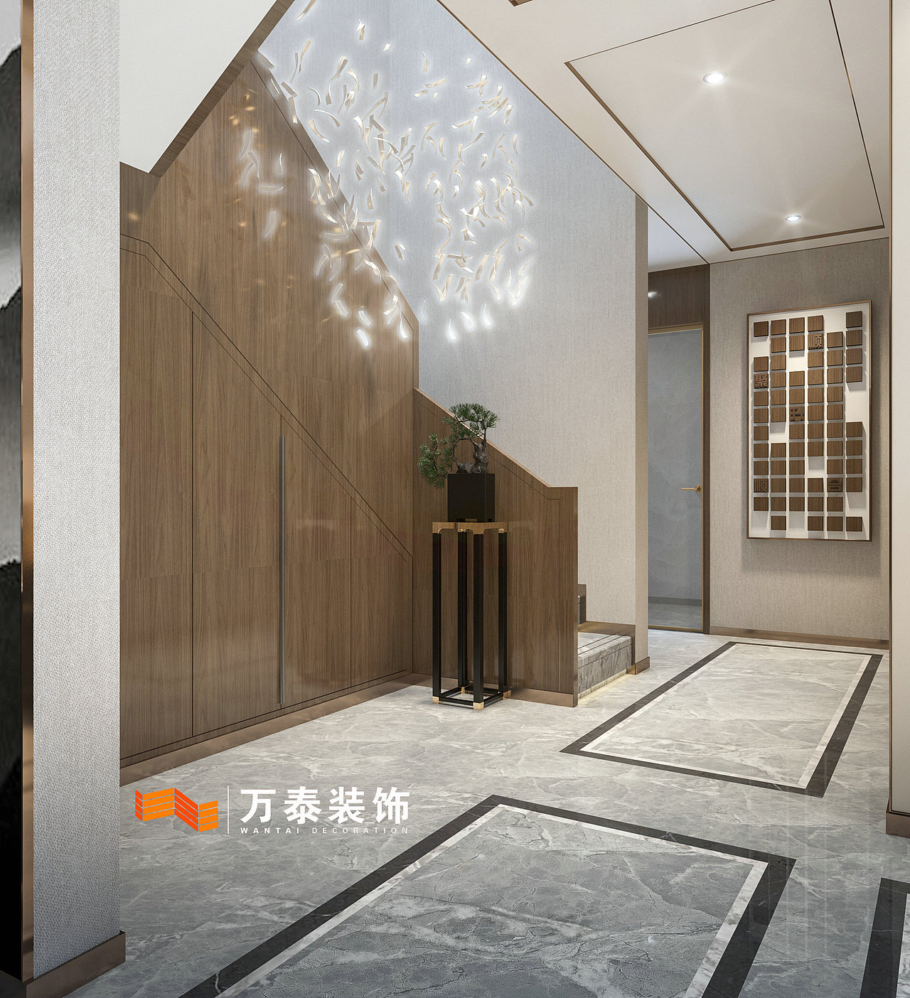 济宁睿湖印象顶层复式装修效果图