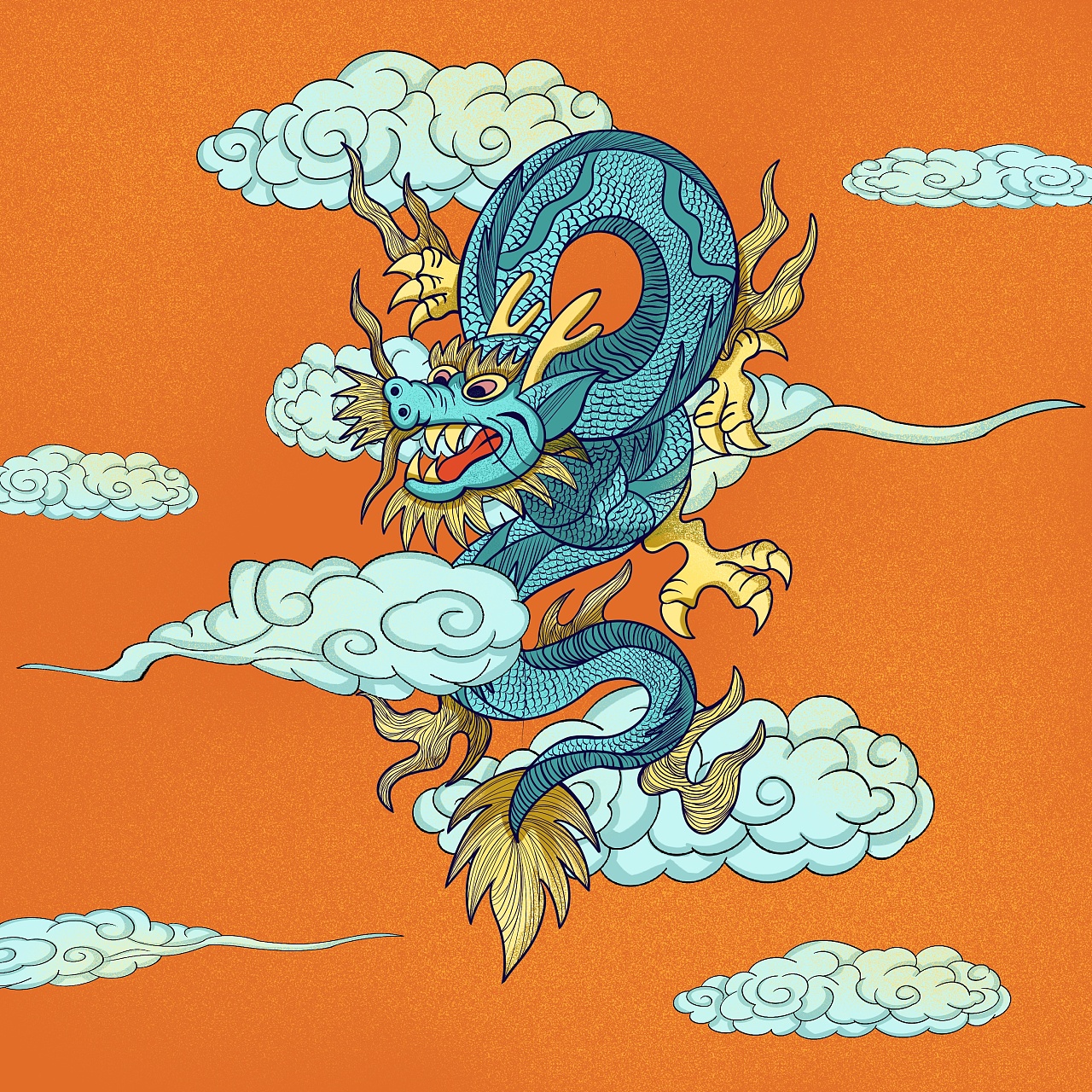 2019 龙|插画|商业插画|nicola姜 - 原创作品 - 站酷 (zcool)