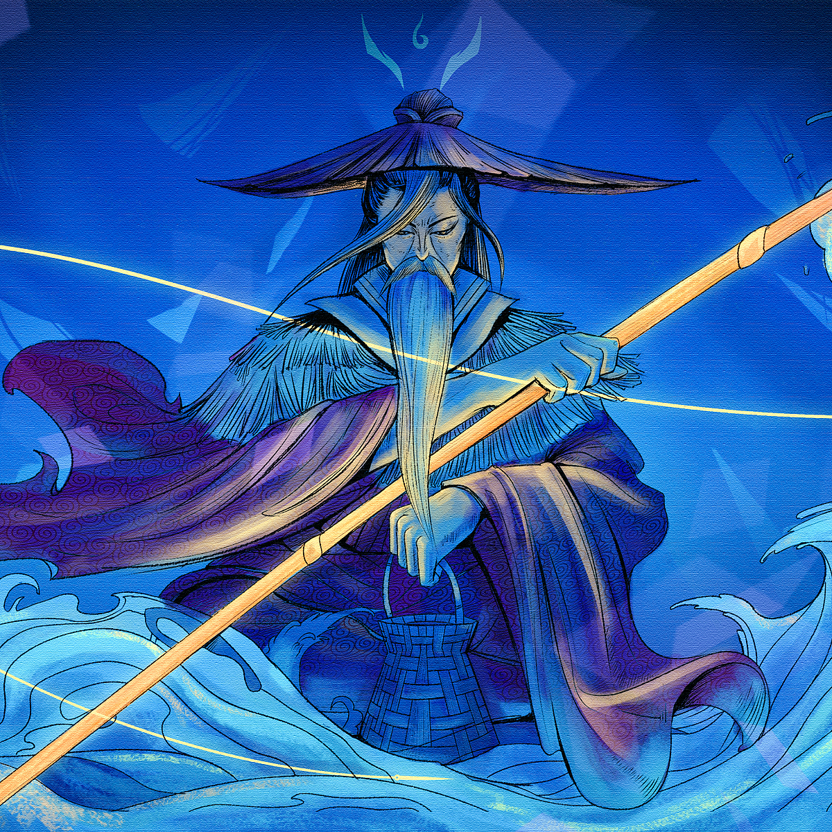 太公垂钓，妖魔退避（图ZMTgyNDE4MjY4） - 创作习作 - 站酷设计师三撇儿原创素材 - 站酷ZCOOL