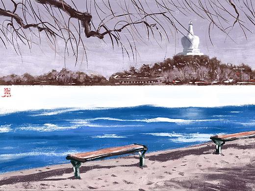 《北海公园的深冬》