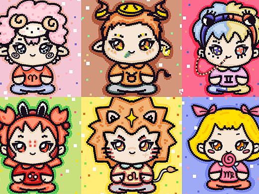 核酸贴纸（十二星座系列）