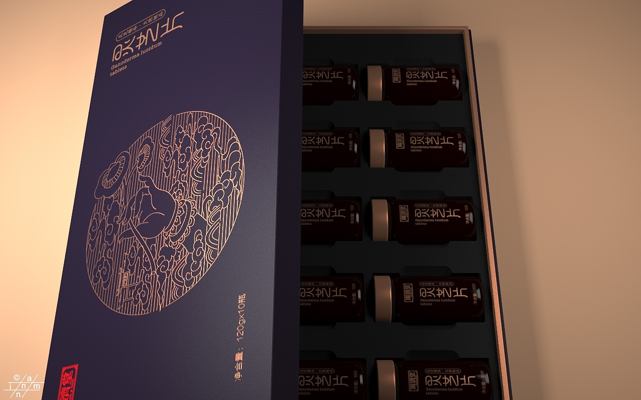 灵芝片包装设计 · 广济堂 / 刘益铭 × 原创作品