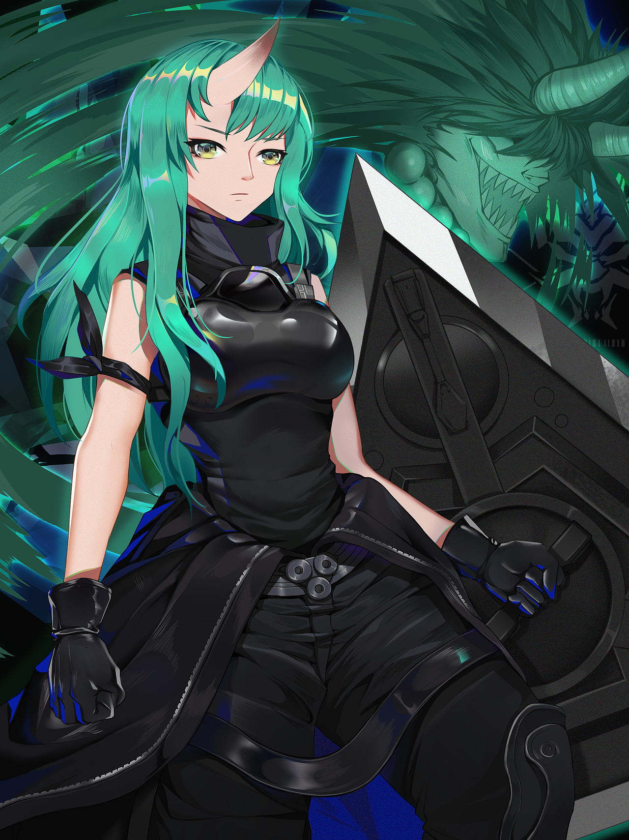 《明日方舟》-星熊（图ZMTYzNjcxMzA0） - 游戏原画 - 站酷设计师linzhiyoung原创素材 - 站酷ZCOOL